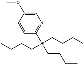 5-甲氧基-2-(三丁基锡)吡啶 结构式