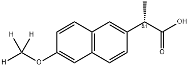 (S)-Naproxen-d3 结构式