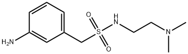 3-氨基-N-[2-(二甲基氨基)乙基]苯甲烷磺酰胺 结构式