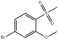 4-BroMo-1-Methanesulfonyl-2-Methoxybenzene 结构式
