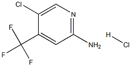 5-氯-4-(三氟甲基)吡啶-2-胺盐酸盐 结构式