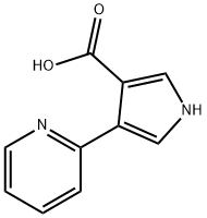 4-(吡啶-2-基)-3-吡咯羧酸 结构式