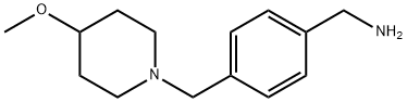 (4-((4-Methoxypiperidin-1-yl)Methyl)phenyl)MethanaMine 结构式