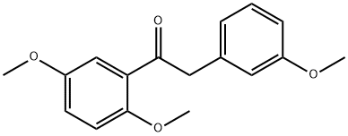1-(2,5-diMethoxyphenyl)-2-(3-Methoxyphenyl)ethanone 结构式