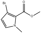 3-溴-1-甲基-1H-吡咯-2-甲酸甲酯 结构式