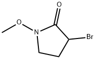 3-溴-1-甲氧基吡咯烷-2-酮 结构式