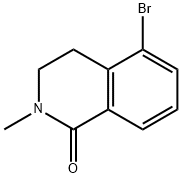 5-broMo-2-Methyl-3,4-dihydroisoquinolin-1(2H)-one 结构式