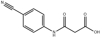 3-((4-氰基苯基)氨基)-3-氧代丙酸 结构式