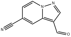 3-甲酰吡唑并[1,5-A]吡啶-5-甲腈 结构式