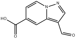 3-甲酰吡唑并[1,5-A]吡啶-5-羧酸 结构式