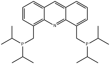 4,5-二-(二-异丙基膦基甲基)吖啶 结构式