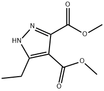 5-乙基-1H-吡唑-3,4-二甲酸二甲酯 结构式