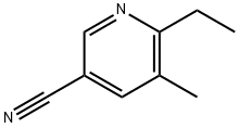 6-乙基-5-甲基氰吡啶 结构式