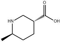 (3R,6R)-6-Methylpiperidine-3-carboxylic acid hydrochloride 结构式