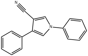 1,4-二苯基-1H-吡咯-3-甲腈 结构式