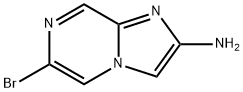 6-BROMOIMIDAZO[1,2-A]PYRAZIN-2-AMINE 结构式