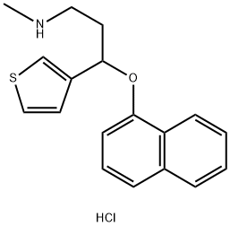 Duloxetine Related Compound F (10 mg) ((S)-N-Methyl-3-(naphthalen-1-yloxy)-3-(thiophen-3-yl)propan-1-amine hydrochloride)