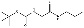 DL-tert-Butyl N-[1-(propylcarbaMoyl)ethyl]carbaMate 结构式