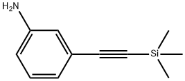 3[(三甲基硅基)乙炔基]苯胺 结构式