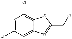 2-氯甲基-5,7-二氯苯并噻唑 结构式
