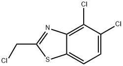 2-氯甲基-4,5-二氯苯并噻唑 结构式