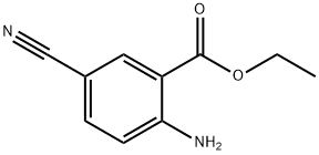 2-氨基-5-氰基苯甲酸乙酯 结构式