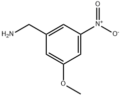 (3-甲氧基-5-硝基苯基)甲胺 结构式