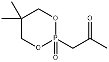 2-丙酮基-5,5-二甲基-2-氧代-1,3,2-二氧杂磷杂环己烷 结构式