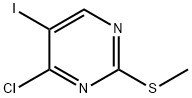 4-氯-5-碘-2-甲硫基嘧啶 结构式