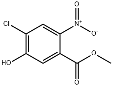 4-氯-5-羟基-2-硝基苯甲酸甲酯 结构式