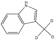 3-Methyl-d3-indole 结构式