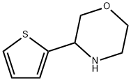 3-(噻吩-2-基)吗啉 结构式