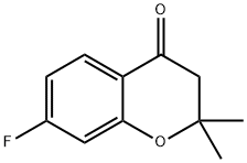 7-氟-2,2-二甲基苯并吡喃-4-酮 结构式