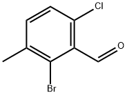 2-溴-6-氯-3-甲基苯甲醛 结构式