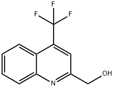 4-三氟甲基-2-羟甲基喹碄 结构式