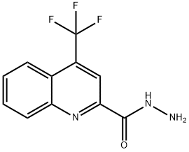 4-(三氟甲基)喹啉-2-甲酰肼 结构式