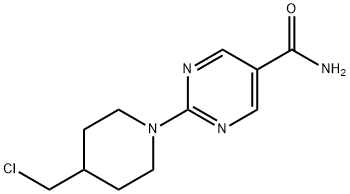 2-(4-氯甲基哌啶-1-基)嘧啶-5-甲酰胺 结构式