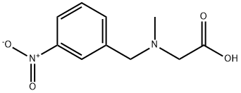 2-(N-(3-硝基苄基)-N-甲基氨基)乙酸 结构式