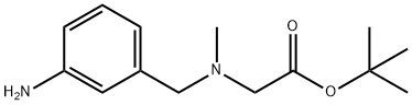 叔丁基-2-(N-(3-甲基苯基)-N-甲基氨基)醋酸盐 结构式