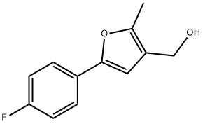 [5-(4-fluorophenyl)-2-Methyl-furan-3-yl]Methanol 结构式