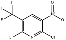 2,6-二氯-3-硝基-5-(三氟甲基)吡啶 结构式