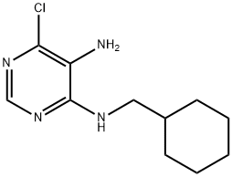 6-Chloro-N4-cyclohexylMethyl-pyriMidine-4,5-diaMine 结构式