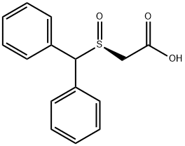 [(S)-(二苯基甲基)亚磺酰基]乙酸 结构式