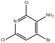 3-氨基-4-溴-2,6-二氯吡啶 结构式