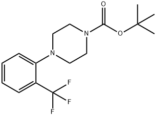 4-[2-(三氟甲基)苯基]-1-哌嗪羧酸叔丁酯 结构式