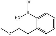 2-(2-甲氧基乙基)苯基硼酸 结构式
