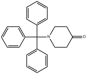 N-三苯甲基-4-哌啶酮 结构式