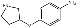 4-(吡咯烷-3-氧基)苯胺 结构式
