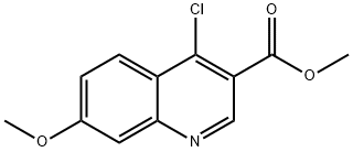 4-氯-7-甲基喹啉-3-甲酸甲酯 结构式