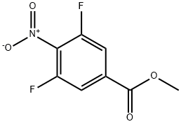 3,5-二氟-4-硝基苯甲酸甲酯 结构式